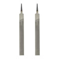 HARFINGTON 2pcs Flat Coarse Cut File 6" Double Cut Teeth High Carbon Steel Hand Rasp File without Handle for Metal Wood Deburring Removing - size: 6", style: Coarse