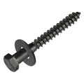 3/8 x 3 (50 Pack) Lag Screw Kit, 50 Screws and 50 Washers, Ceramic Black Ruspert Coating for Exterior Use, Meets ASTM A307 and ASME B18.2.1, Industrial/Commerical Grade by Makers Bolt - size: 3/8 x 3
