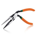 SPEEDWOX High Leverage Long Nose Pliers Pistol Grip Pliers High Leverage Pistol Grip Professional Tool Wire Cutters Reduce Effort by 35% Offset Angled Head Offers Increased Access and Leverage - style: Long Nose Pliers