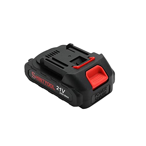 21v Lithium Battery - 2.0 Ah Battery with Charger Adapter Led Indicator Compatible with Leaf Blower and Cordless Tiller - size: 2.0 AH