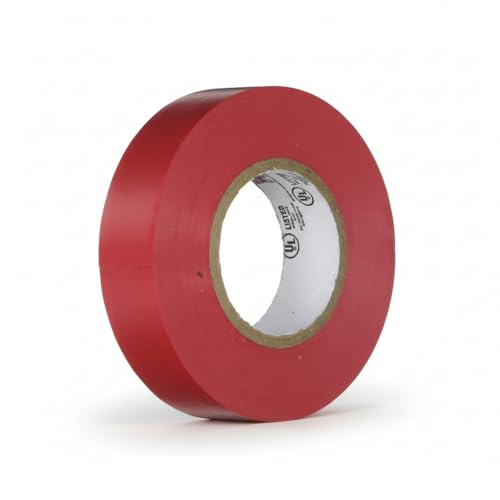 Morris 60010 Red Vinyl Plastic Electrical Tape, 7 mil, PVC, 66' Length, 3/4" Width, 1-Pack - color: Red, style: 1-Pack