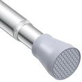 Silver Tension Curtain Rod for Windows 28 to 48 Inch - color: Silver, size: 28-48"