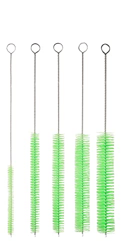 10" Extra Long Tube Brush Set - Large 5 Pack - Green - color: Green, size: Large 5 Pack (8mm 12mm 16mm 20mm 24 mm)
