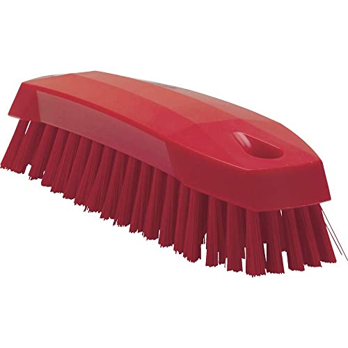 Vikan 35874 Brush,Scrub,Medium,7",PP/PBT,Red - color: Red