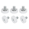 uxcell 6Pcs 19mm Drawer Rollers,M6x0.33 Thread Plastic Positioning Pulley | Flat Surface Small Drawer Pulley Bearing Replacement Wheel for Furniture Parts Cabinet Cupboard Slides - size: 19mm M6 x 0.33"