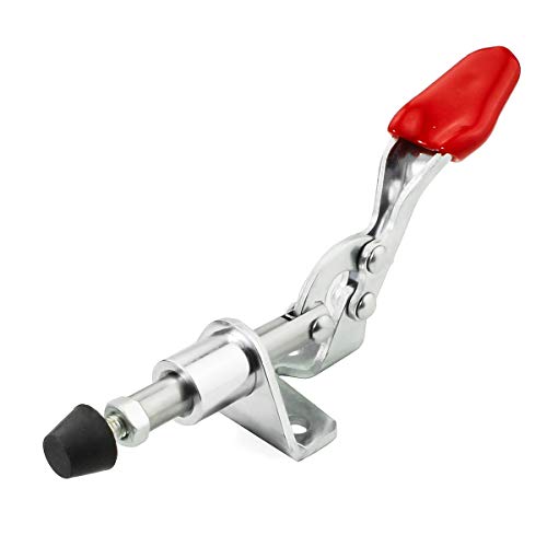 Toggle Clamp KangTeer 4pcs Capacity 45Kg/99Lbs 16mm Plunger Stroke Antislip Push Pull Toggle Clamp 301AM 4 Piece - style: 301AM, 4PK