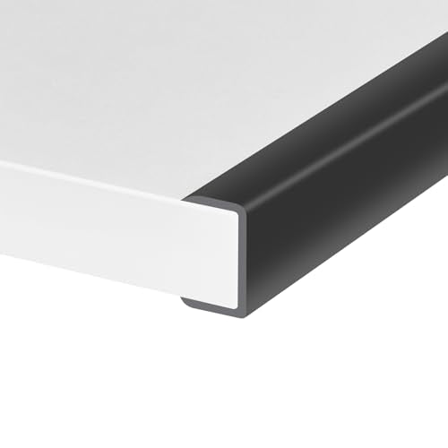 Rubber Edge Trim, Self-Adhesive U Channel Edge Protector for Plywood, Cabinet, 1-1/4" Wood Edge Banding, Flexible Furniture Repair, EPDM Material, Fit 1-1/4"(32mm), Length 10Ft, Black - size: Fit 1-1/4"- L10'