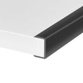 Rubber Edge Trim, Self-Adhesive U Channel Edge Protector for Plywood, Cabinet, 1-1/4" Wood Edge Banding, Flexible Furniture Repair, EPDM Material, Fit 1-1/4"(32mm), Length 10Ft, Black - size: Fit 1-1/4"- L10'