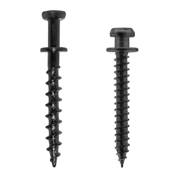 laffeya Picture Hanging Screw, Double-Headed Bear Claw Nail Keyhole Hanger - style: Black Mix Size