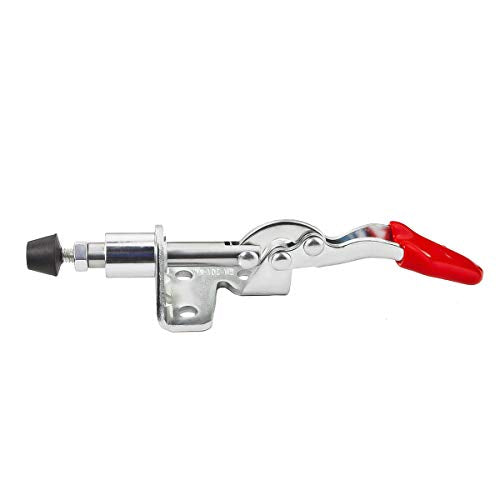 Toggle Clamp KangTeer 4pcs Capacity 45Kg/99Lbs 16mm Plunger Stroke Antislip Push Pull Toggle Clamp 301AM 4 Piece - style: 301AM, 4PK
