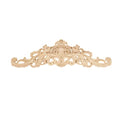 1Pc Long Wood Carved Appliques Onlays Unpainted Wooden Carving Decals - color: 1-pack, size: 11.81 x 3.15 inches