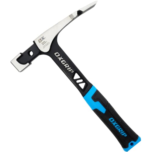 OX Pro Brick Hammer 20 oz - One-Piece Steel, Anti-Vibration - size: 20-oz, Brick Hammer