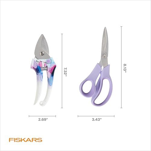 Fiskars 2-Piece Garden Tool Set, Pruning Shears & Vegetable Scissors - style: Pruner & Veggie Shears Set