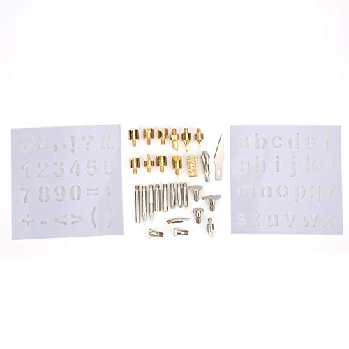 28Pcs Soldering Iron Tips Kit Wood Burning Pen Tips Soldering Iron Replacement Tips Pyrography Craft Tool, Solder Soldering Iron Tip