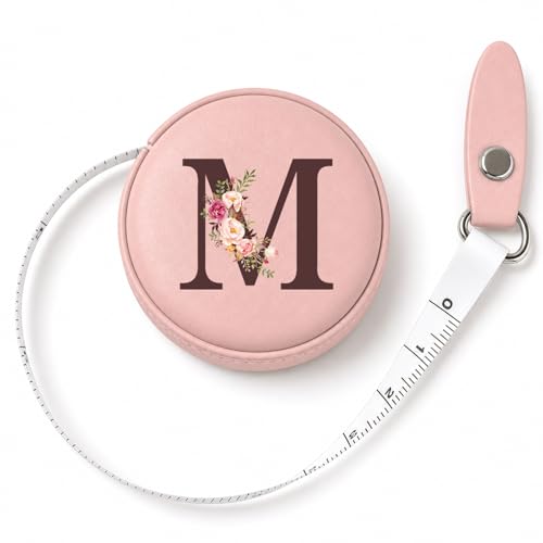 Maicican Retractable Tape Measure, Pink Leather Sewing Measuring Tape, M - color: Tape Measure-Pink M