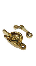 QCAA Forged Brass Sash Lock in Solid Brass, CTC 2", Bright Brass US3, 8 Pack, Made in Taiwan - color: Bright Brass, size: 8 Pack