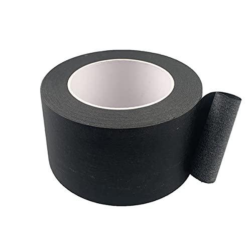 Black Wide Masking Tape, 3 Inch X 55 Yards - color: Black, size: 3 Inch X 55 Yard