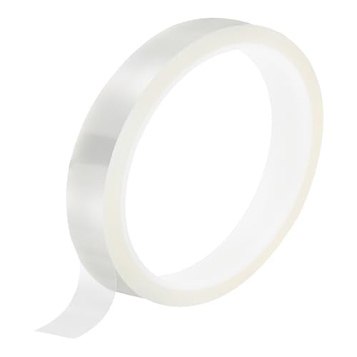 uxcell Clear Heat Tape, 1 Roll 20mmx33m 108ft High Temperature Heat Resistant Tape for Sublimation,Heat Vinyl Press,Heat Transfer, Circuit Board, No Residue - color: Clear, size: 20mmx33m
