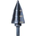 Klein Tools KTSB15 Step Drill Bit #15 Double Fluted 7/8 to 1-3/8-Inch with Easy-to-Read Step Markings and Targets, 3/8-Inch Hex Shank - size: 7/8 to 1-3/8-Inch, style: Standard