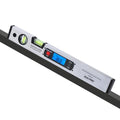 16-inch Digital Spirit Level and Protractor, Torpedo Level, Inclinometer Angle Gauge Finder Bubbles Magnetic Base with Backlight - color: Silver