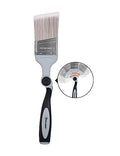ROLLINGDOG 2.5Inch Paint Edger Brush - Extension Pole Angled Paint Brush for High Walls Ceiling,Stairwell Wall,Triming and Cutting in Painting