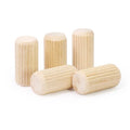 1/2" x 1" Wooden Dowel Pins, FoDau770 Fluted Wood Dowel Rods, Natural Beech Wood Dowel Pegs for Crafts, Woodworking, DIY Furniture - 200 Pieces - size: 1/2" x 1"