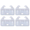 FDXGYH 10 Pcs Plastic Drawer Guides Drawer Track Guides Drawer Rail for Dressers Hutches and Drawer Systems [60×41×28mm, White] - size: 60×41×28mm