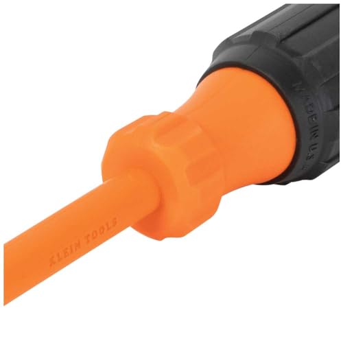 Klein Tools 85076INS Insulated Screwdriver Set, Made in USA, features 1000V Electricial Screwdrivers, (3) Phillips and (2) Slotted and Square Tips, 6-Piece - size: 6-Piece Set