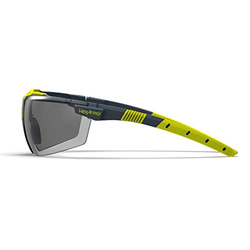 HexArmor VS300 Safety Glasses with Adjustable Side Arms Z87+ for Men and Women - color: Slim Fit Grey 23% / Anti Fog Anti Scratch
