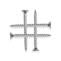 M3.5×50mm Wood Screw 70PCS Silver Drywall Screws Flat Head Phillips Drive Screws Set Zinc Plated Coarse Thread Ideal for Furniture, DIY & Home Repair - size: 50mm-150pcs