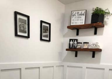 Heavy-Duty Shelf Brackets - Premium Construction Grade 1/4" (6mm) Thick Steel - Matte Black Iron Finish for Modern Farmhouse Rustic Open Shelving w/ Hardware, 4-Pack (L Bracket 10" x 6") - size: 10" x 6", style: L Bracket