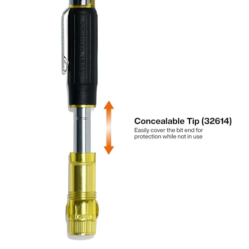 Klein Tools 80209 Precision Multi-Bit Screwdriver Set, 31-Piece, Cushion Grip Handle, Bits for Apple Product Repair, Phillips, Slotted, Hex, and TORX for Electronic Repair - size: 2-Piece Precision Driver Set