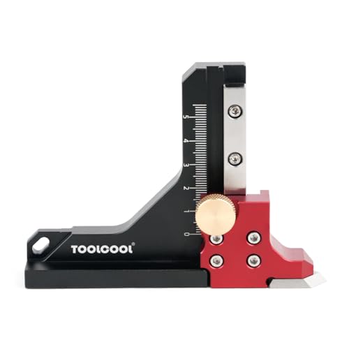 TOOLCOOL Table Saw Height Gauge Router Depth Gauge Tool Setting Gauge with Scriber Marking Tool Function (Metric)