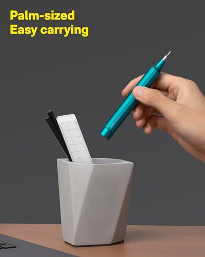HOTO 24 in 1 Mini Screwdriver Set, Eyeglass Repair Kit, Dark Turquoise | Magnetic Torx Bit Set, EDC Pen Screwdriver for Electronics, Watches, Phones, Laptops, Cameras, Gadgets for Men - color: Dark Turquoise