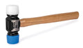 Titan 63412 12oz Double-Faced Rubber Mallet, Forged Steel Head with Replaceable Hard Ends, 12" Hickory Wood Handle - style: 12oz Double-Face