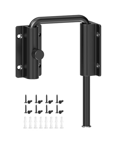 Sliding Door Loop Lock, Security U-Bolt Locks, Black - color: Black-1PC