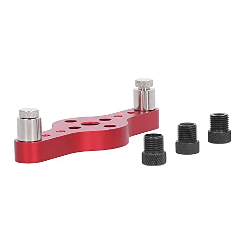 Premium Aluminium Drill Hole Guide Jig, Anti Corrosive Paint, Lightweight and, Multiple Drilling Positions, Comes with 3 Fixing Screws, Ideal for Woodworking DIY