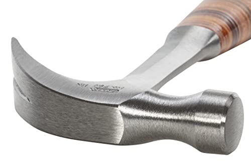 Picard Full-Steel Claw Hammer 890g – American Pattern, Nail Puller, Forged Alloyed Steel Head, Bell Pattern, Leather Grip Resistant to Twisting, 16 oz. – 0079100-16 - size: 890g