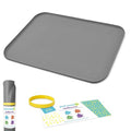 Just Messin’ Silicone Arts and Crafts Mat for Kids, 12"x 18", Gray - color: Gray, size: 12" x 18"