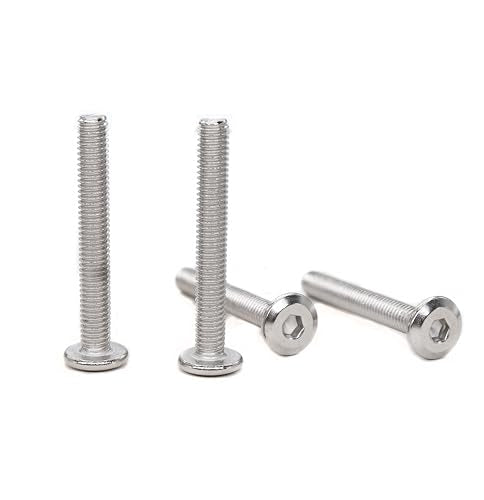 cSeao 20pcs 1/4"-20 x 1 Flat Head Allen Head Joint Conecting Bolts Socket Cap Screws for Furniture Table 304 Stainless Steel - size: 1/4"-20 x 1" 20pcs