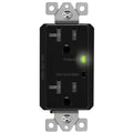TOPGREENER Surge Protector Outlet, Tamper-Resistant, 20A 125V, Black - color: Black, size: without wall plate(20A)