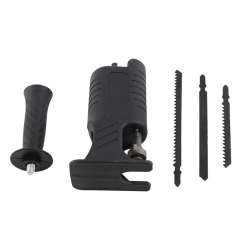 Electric Drill Modified,Reciprocating Saw Attachment Kit Modified Jig Saw for Cordless Drill Modified Jig Saw with 3 Blades for Metal & Wood Cutting