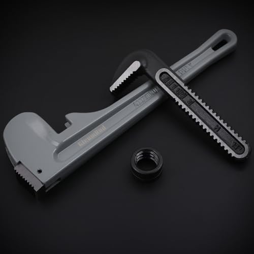 Aluminum Pipe Wrench Set, 10 Inches, 14 Inches, 18 Inches Adjustable Plumbing Tools for Professional Plumbers