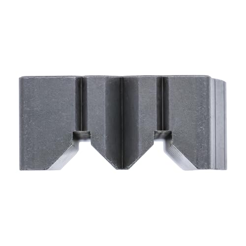 Milescraft 1307 Drill Block PRO – All-Metal Handheld Drilling Guide for Straight Holes. 25 Drill Guides in One! 1/8” to 1/2” in 1/64” Increments. Dual V-Groove Design for Round Stock & Corners