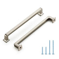 HOME EDIT Brushed Nickel Cabinet Handles Zinc Pulls 7 Inch 5 Pack - color: Brushed Nickel, size: 7 inches Hole Center