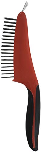 Red Devil 4164 13-Inch Soft Grip Stainless Steel Wire Brush with Scraper - size: 13 inches