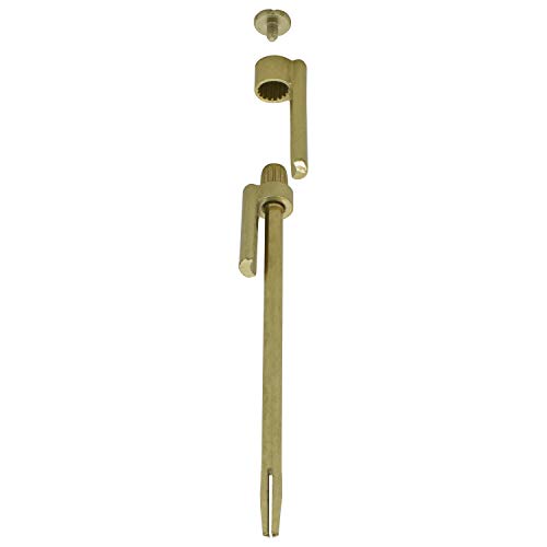 Nuk3y Door Saver 2 II Hinge Pin Stop Fits All 3"" to 4-1/2"" Residential Hinges (Polished Brass) - color: Polished Brass