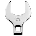 1/2'' Full Polish Drive Jumbo Crowfoot Wrench, Open End Wrench, Metric, 29mm, CR-V Steel, Tools for Mechanics Maintenance or Repairs, Access Fasteners in Tight Spaces Work Hard-To-Reach Areas - size: METRIC-29mm
