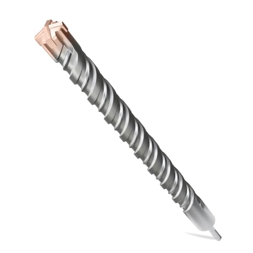 SDS Plus Rotary Hammer Drill Bit, 1-1/2"×18" (38mm×460mm) - 4 Carbide Cutting Edges & Coated Head | Heavy-Duty for Masonry, Concrete, Natural Stone, Brick Walls - size: 1-1/2"×18" (38mm×460mm)