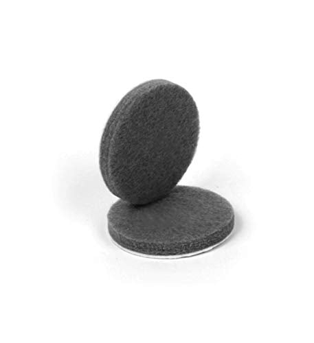 Slipstick Premium Wool Felt Furniture Pads/Chair Feet Floor Protectors (1.5 Inch Round) Includes 12 Heavy-Duty Felt Pads with Self Stick Adhesive, Gray, CB117 - size: 1-1/2" Round